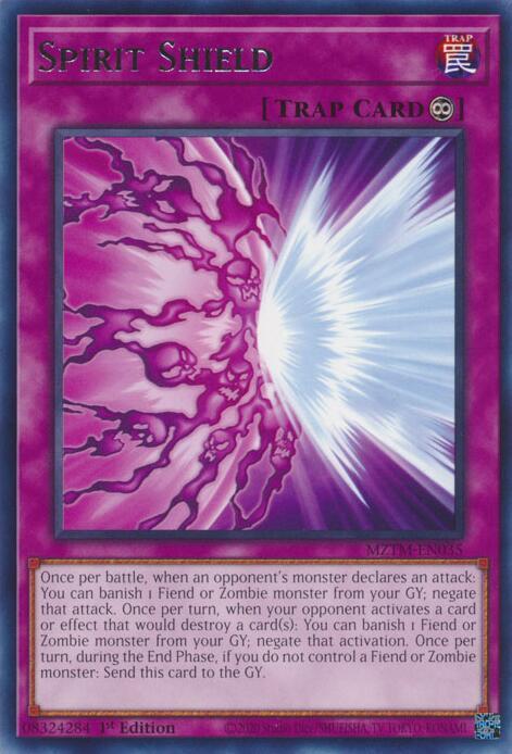 Spirit Shield MZTM-EN035 (Maze of the Master)  - 1st Edition