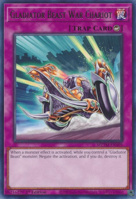 Gladiator Beast War Chariot MZTM-EN105 (Maze of the Master)  - 1st Edition