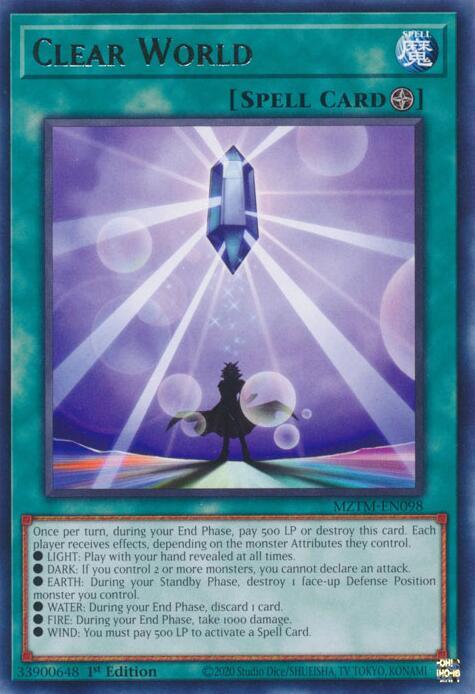 Clear World MZTM-EN098 (Maze of the Master)  - 1st Edition