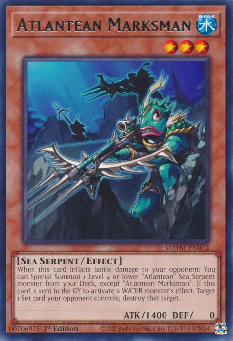 Atlantean Marksman MZTM-EN072 (Maze of the Master)  - 1st Edition
