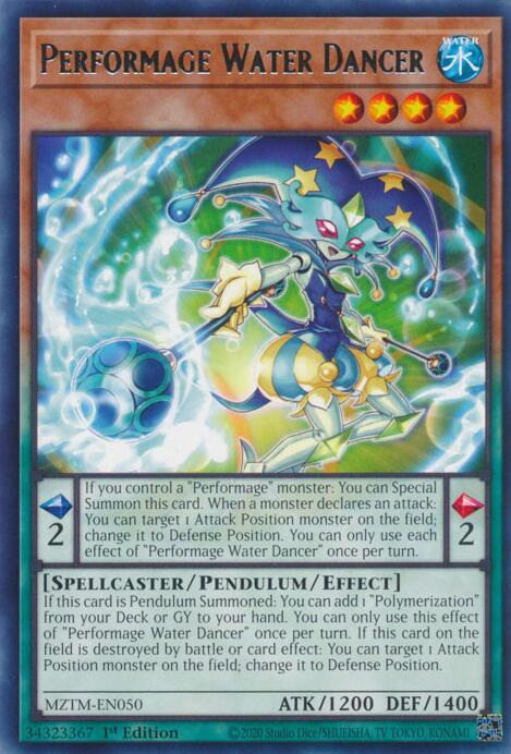 Performage Water Dancer MZTM-EN050 (Maze of the Master)  - 1st Edition
