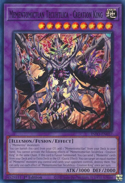 Mementomictlan Tecuhtlica Creation King INFO-EN037 (The Infinite Forbidden)  - 1st Edition