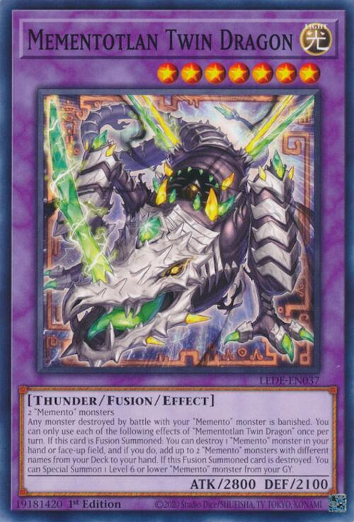 Mementotlan Twin Dragon LEDE-EN037 (Legacy of Destruction)  - 1st Edition