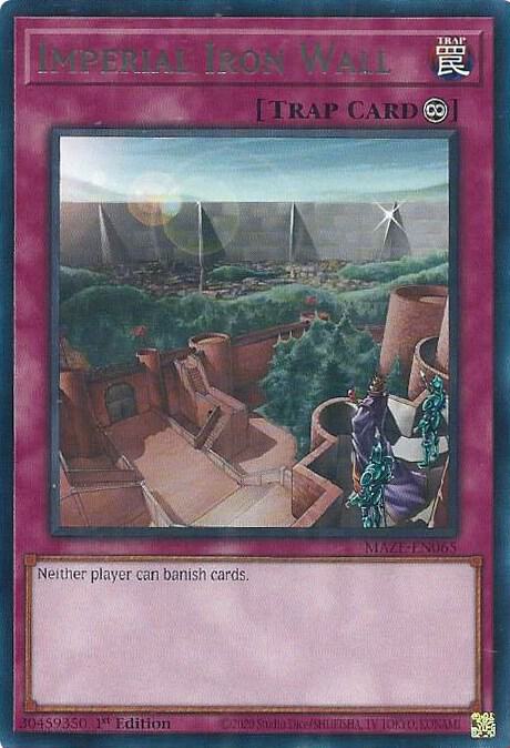 Imperial Iron Wall MAZE-EN065 (Maze of Memories)  - 1st Edition