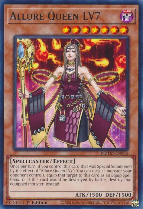 Allure Queen LV7 MZTM-EN065 (Maze of the Master)  - 1st Edition
