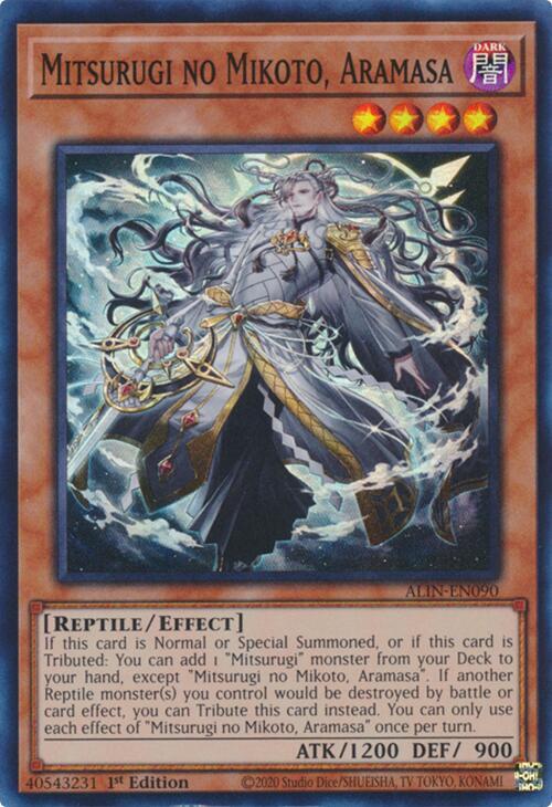 Mitsurugi no Mikoto, Aramasa ALIN-EN090 (Alliance Insight)  - 1st Edition