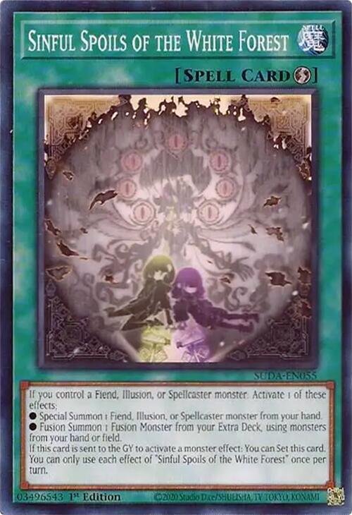 Sinful Spoils of the White Forest SUDA-EN055 (Supreme Darkness)  - 1st Edition