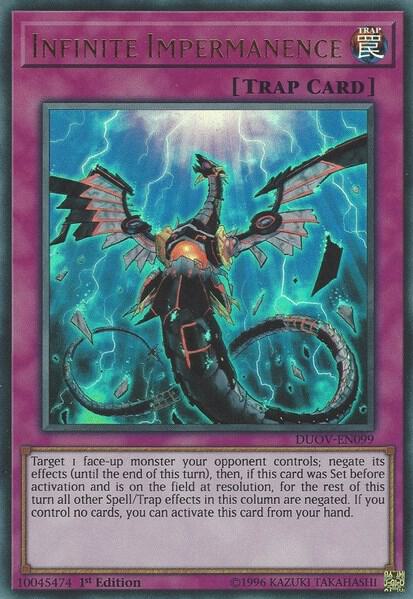 Infinite Impermanence DUOV-EN099 (Duel Overload)  - 1st Edition