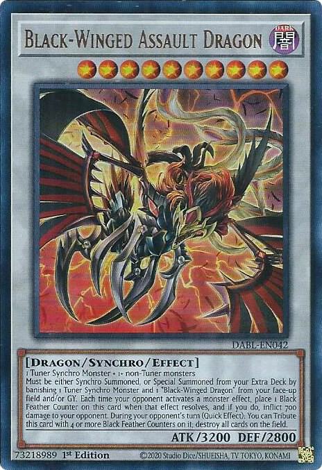 Black-Winged Assault Dragon DABL-EN042 (Darkwing Blast)  - 1st Edition