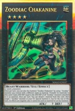 Zoodiac Chakanine MAGO-EN037 (Maximum Gold)  - 1st Edition
