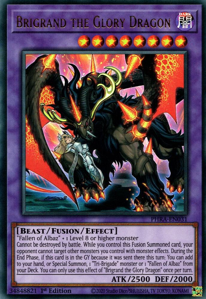 Brigrand the Glory Dragon PHRA-EN031 (Phantom Rage)  - 1st Edition