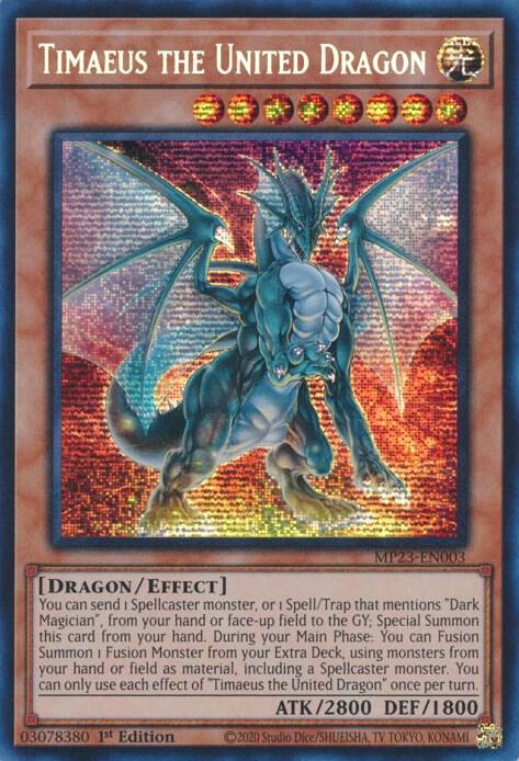 Timaeus the United Dragon MP23-EN003 (25th Anniversary Tin: Dueling Heroes Mega Pack)  - 1st Edition