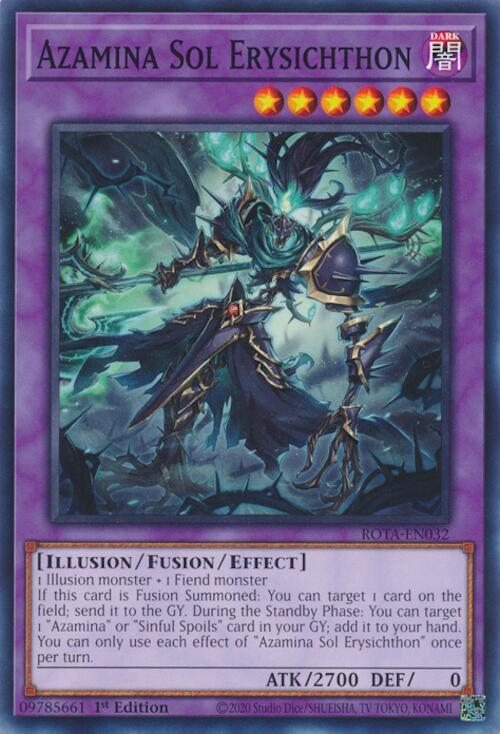 Azamina Sol Erysichthon ROTA-EN032 (Rage of the Abyss)  - 1st Edition