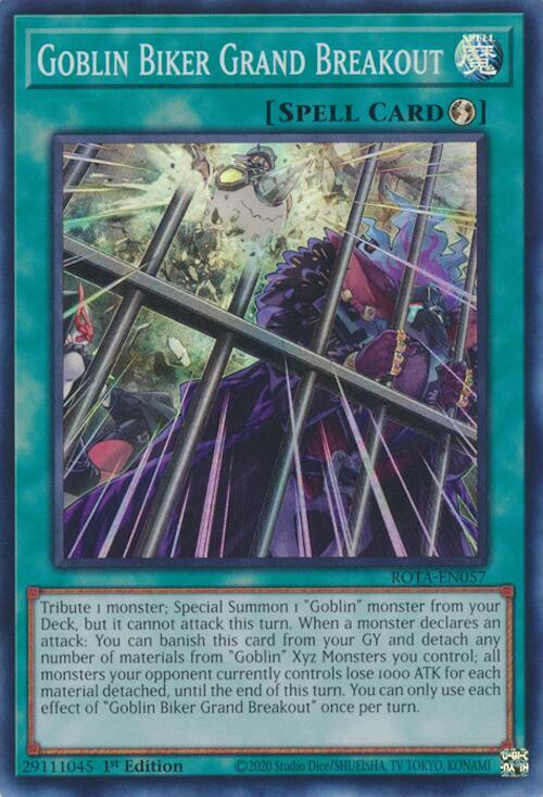 Goblin Biker Grand Breakout ROTA-EN057 (Rage of the Abyss)  - 1st Edition