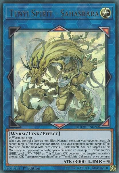 Tenyi Spirit Sahasrara DUOV-EN026 (Duel Overload)  - 1st Edition