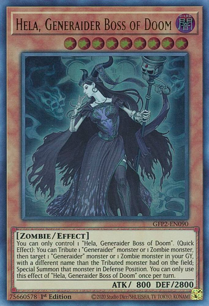 Hela, Generaider Boss of Doom GFP2-EN090 (Ghosts From the Past: The 2nd Haunting)  - 1st Edition
