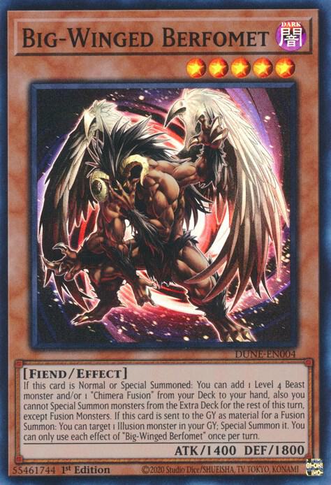Big-Winged Berfomet DUNE-EN004 (Duelist Nexus)  - 1st Edition