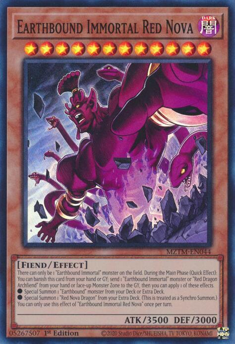 Earthbound Immortal Red Nova MZTM-EN044 (Maze of the Master)  - 1st Edition