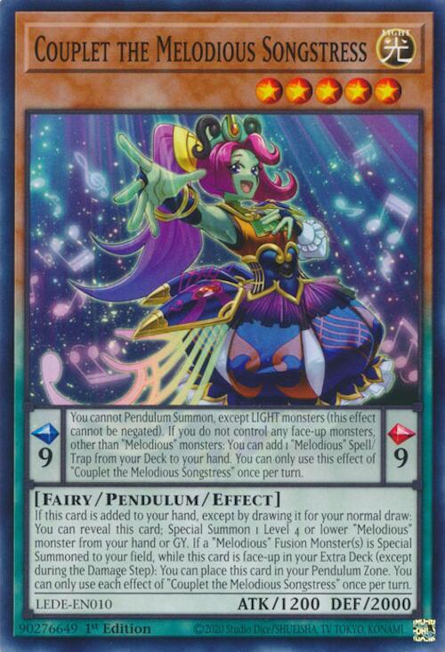 Couplet the Melodious Songstress LEDE-EN010 (Legacy of Destruction)  - 1st Edition