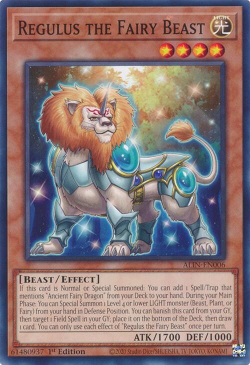 Regulus the Fairy Beast ALIN-EN006 (Alliance Insight)  - 1st Edition