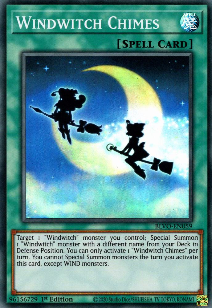 Windwitch Chimes BLVO-EN059 (Blazing Vortex)  - 1st Edition