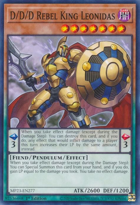 D D D Rebel King Leonidas MP23-EN277 (25th Anniversary Tin: Dueling Heroes Mega Pack)  - 1st Edition