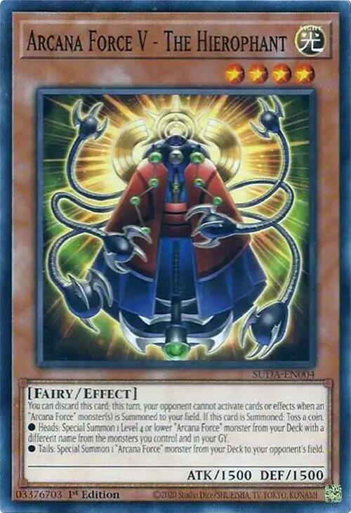 Arcana Force V - The Hierophant SUDA-EN004 (Supreme Darkness)  - 1st Edition
