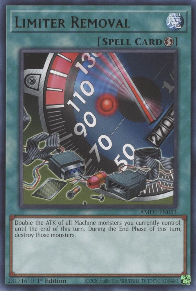 Limiter Removal AMDE-EN053 (Amazing Defenders)  - 1st Edition