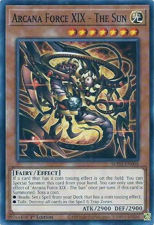 Arcana Force XIX - The Sun SUDA-EN005 (Supreme Darkness)  - 1st Edition