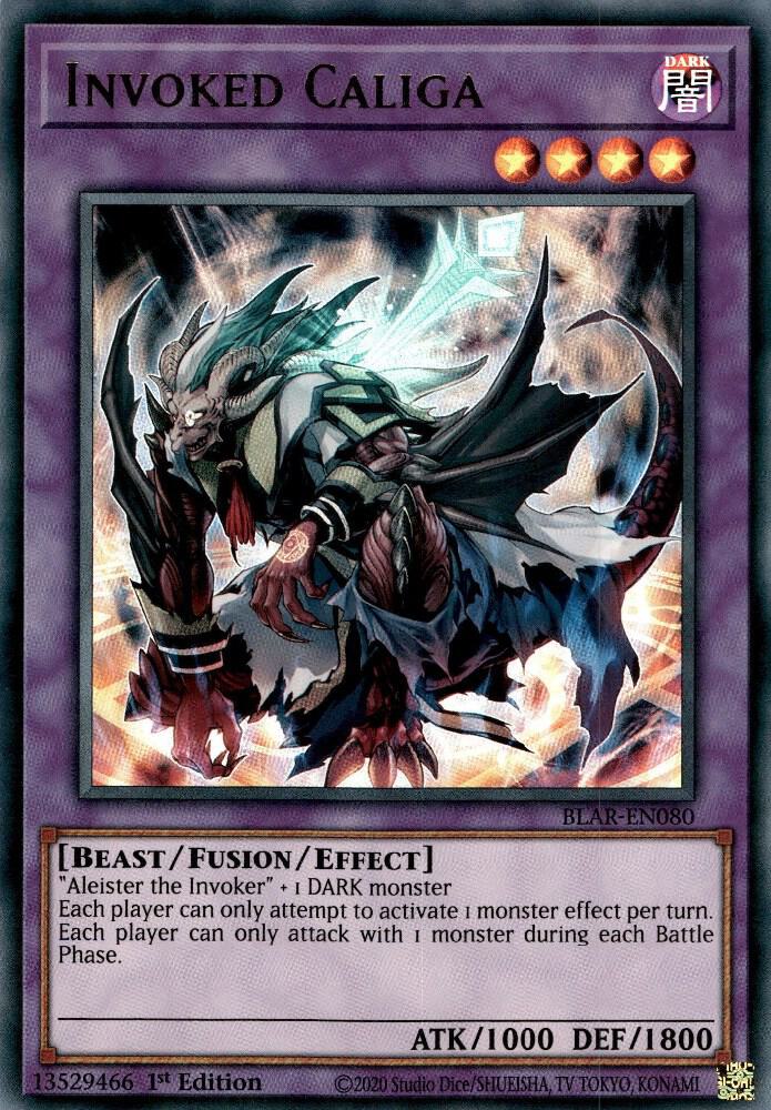 Invoked Caliga BLAR-EN080 (Battles of Legend: Armageddon)  - 1st Edition