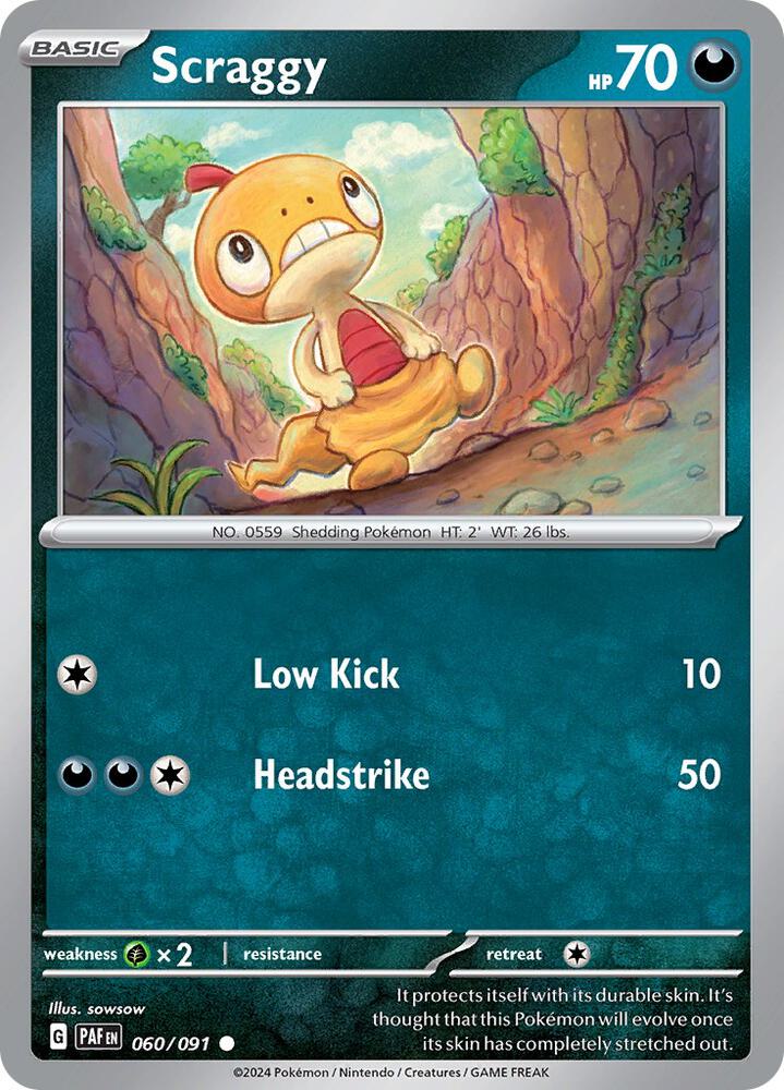 Scraggy 060/091 (SV: Paldean Fates) 