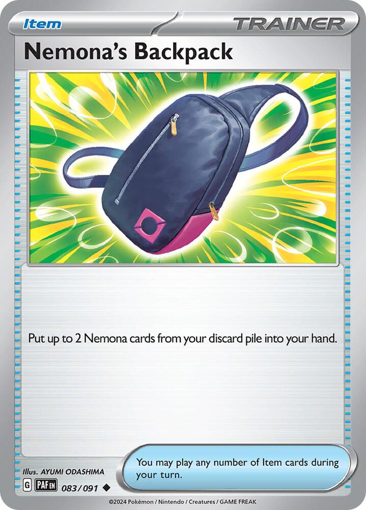 Nemonas Backpack 083/091 (SV: Paldean Fates) 