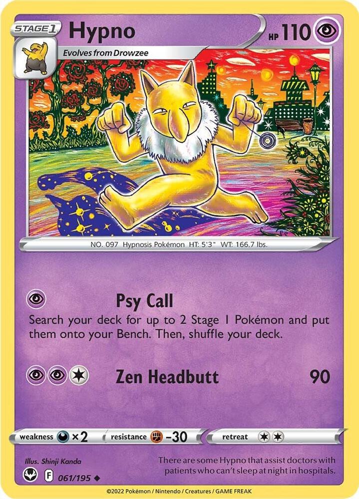 Hypno 061/195 (SWSH12: Silver Tempest) 