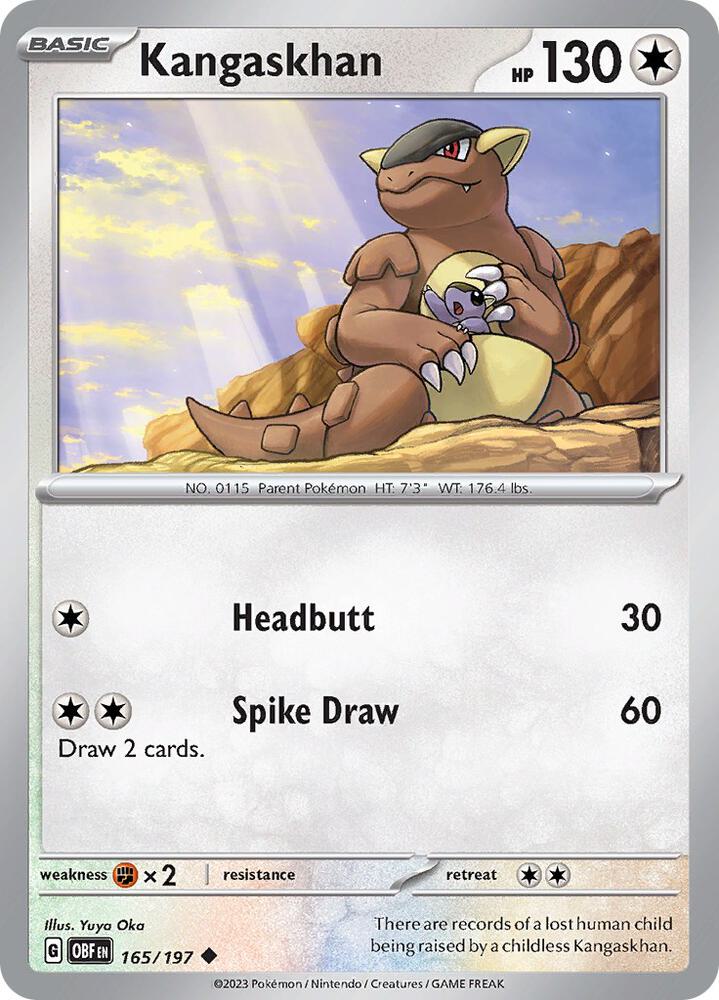 Kangaskhan 165/197 (SV03: Obsidian Flames) 