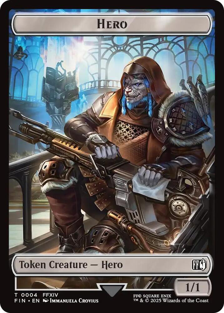 Hero Copy Double Sided Token 4 // 1 (FINAL FANTASY) 