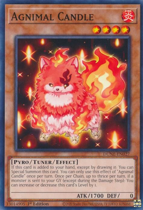 Agnimal Candle DUNE-EN027 (Duelist Nexus)  - 1st Edition