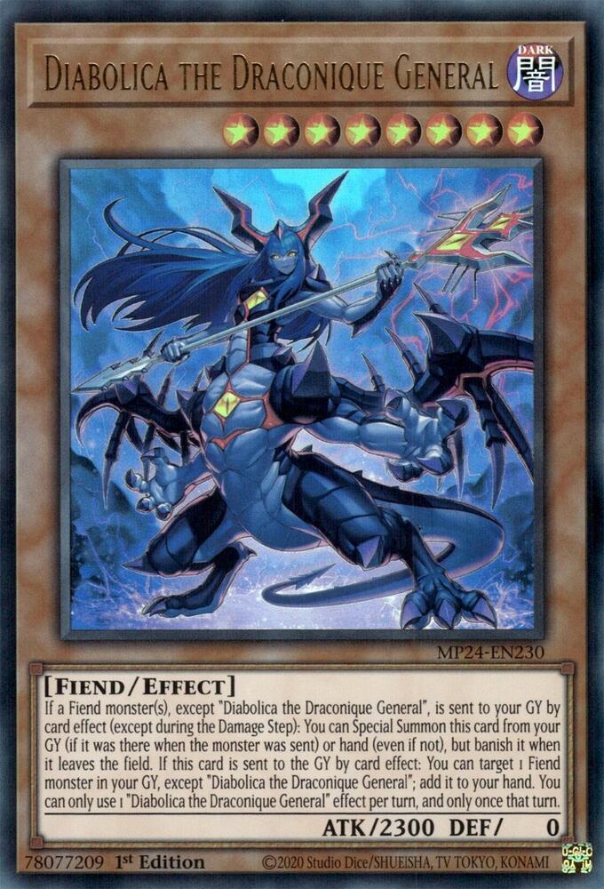 Diabolica the Draconique General MP24-EN230 (25th Anniversary Tin: Dueling Mirrors)  - 1st Edition