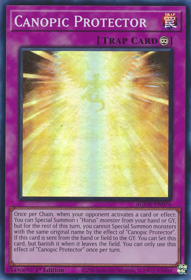 Canopic Protector AGOV-EN076 (Age of Overlord)  - 1st Edition