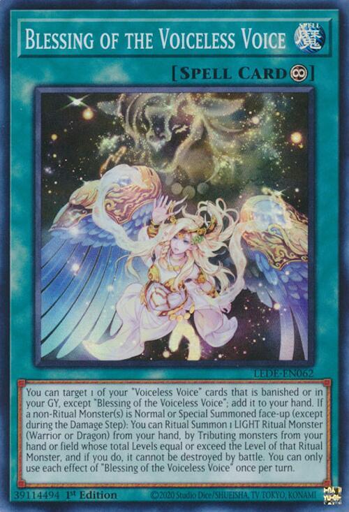Blessing of the Voiceless Voice LEDE-EN062 (Legacy of Destruction)  - 1st Edition