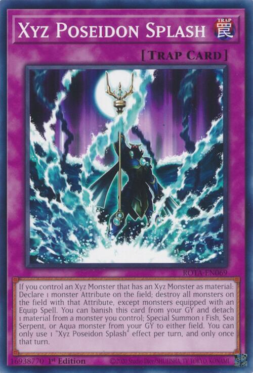 Xyz Poseidon Splash ROTA-EN069 (Rage of the Abyss)  - 1st Edition