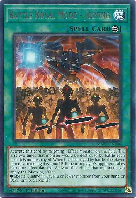 Battle Royal Mode - Joining MAZE-EN026 (Maze of Memories)  - 1st Edition
