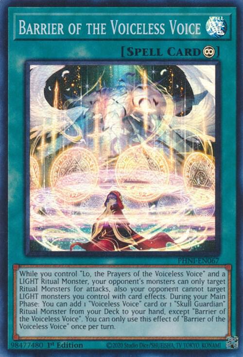 Barrier of the Voiceless Voice PHNI-EN067 (Phantom Nightmare)  - 1st Edition