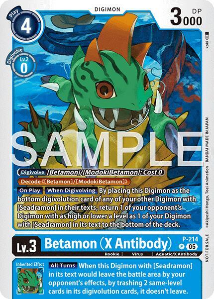 Betamon X Antibody Official Store Tournament 2026 Vol 1 P - 214 P (Digimon Promotion Cards) 