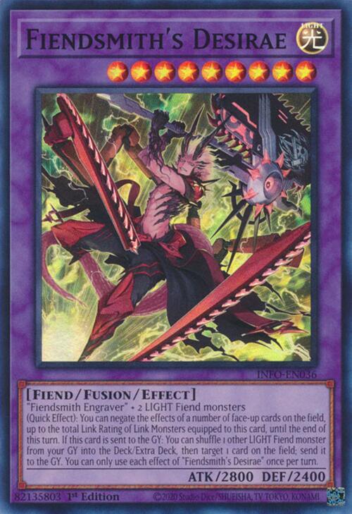 Fiendsmith's Desirae INFO-EN036 (The Infinite Forbidden)  - 1st Edition