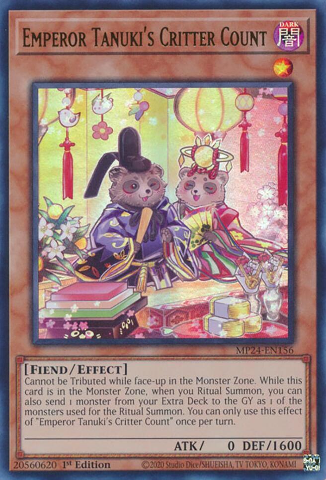 Emperor Tanukis Critter Count MP24-EN156 (25th Anniversary Tin: Dueling Mirrors)  - 1st Edition