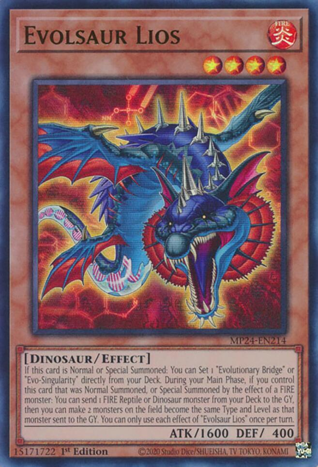 Evolsaur Lios MP24-EN214 (25th Anniversary Tin: Dueling Mirrors)  - 1st Edition