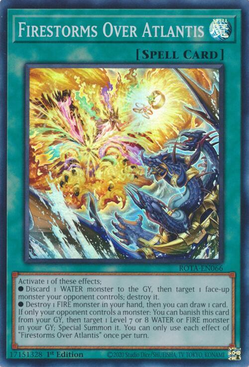 Firestorms Over Atlantis ROTA-EN066 (Rage of the Abyss)  - 1st Edition