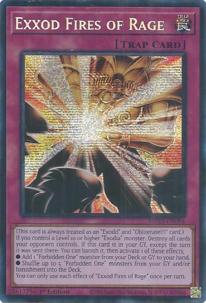 Exxod Fires of Rage MP25-EN094 (2025 Mega-Pack)  - 1st Edition
