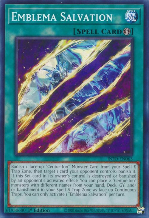 Emblema Salvation INFO-EN063 (The Infinite Forbidden)  - 1st Edition