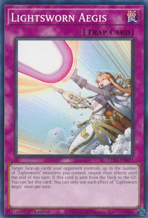 Lightsworn Aegis LEDE-EN077 (Legacy of Destruction)  - 1st Edition